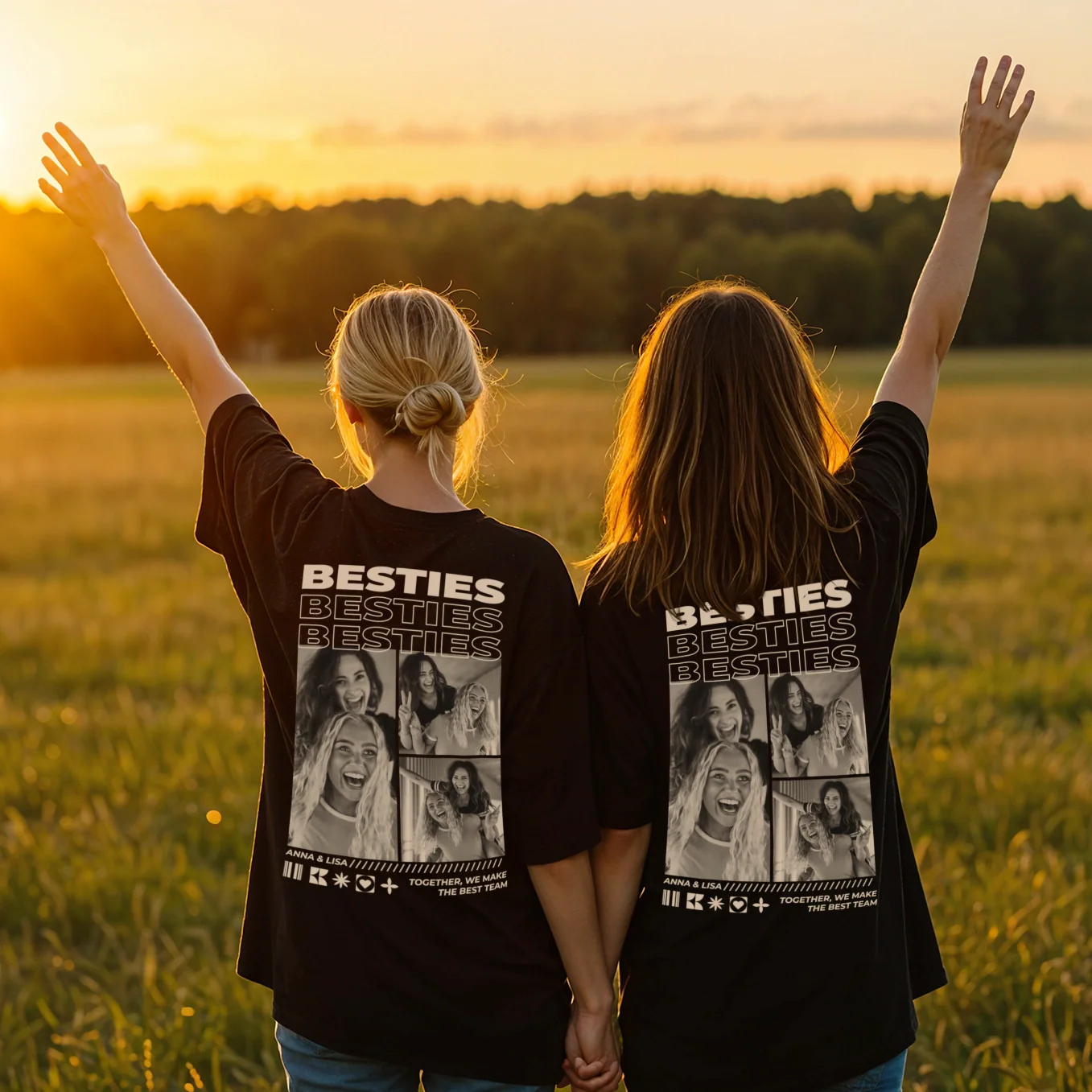 Personalisiertes T-Shirt ''BESTIES''