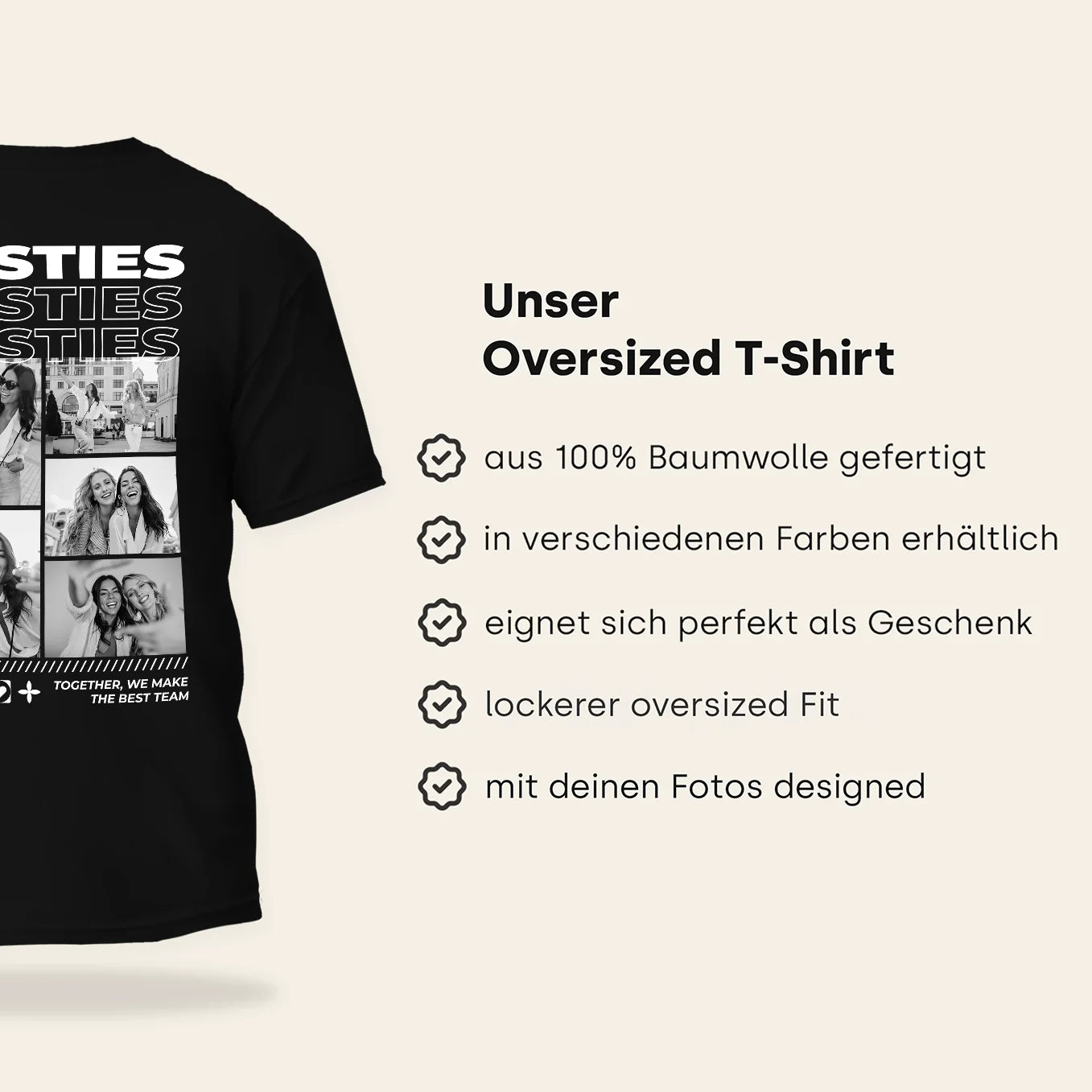Personalisiertes T-Shirt ''BESTIES''