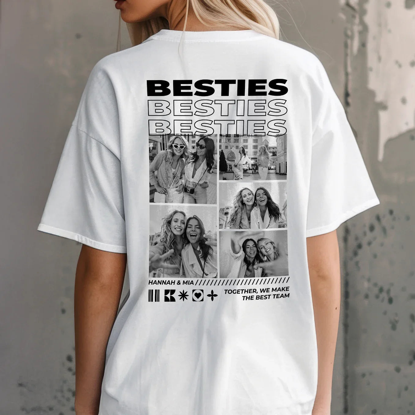 Personalisiertes T-Shirt ''BESTIES''